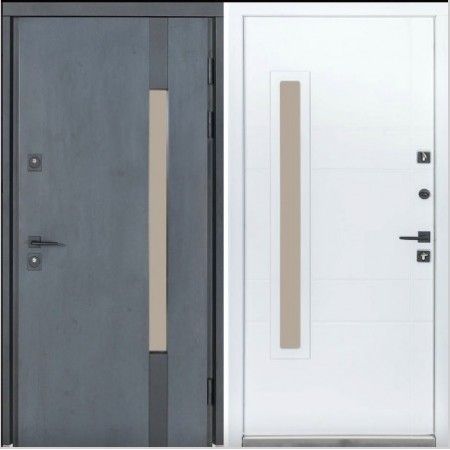 Privātmājas metāla durvis TERMO HOUSE 705/431 Antracīts / Balts Privātmājas metāla durvis TERMO HOUSE 705/431 Antracīts / Balts