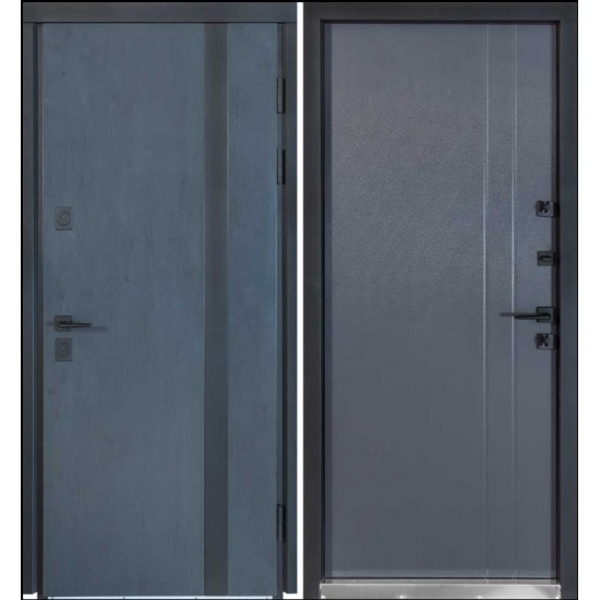 Ārdurvis mājai TERMO HOUSE modelis 710/265 Tumš. antracīs/ antracīts pelēks Ārdurvis mājai TERMO HOUSE modelis 710/265 Tumš. antracīs/ antracīts pelēks