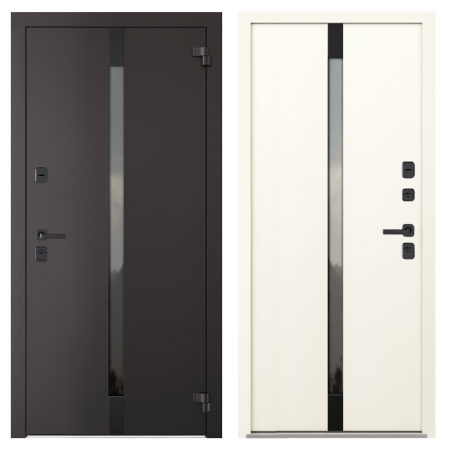 Metāla durvis ar termopārrāvumu privātmājām BOSTON AG2-6050 Rūgta Šokolāde