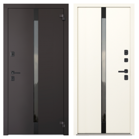 Metāla durvis ar termopārrāvumu privātmājām BOSTON AG2-6050 Rūgta Šokolāde