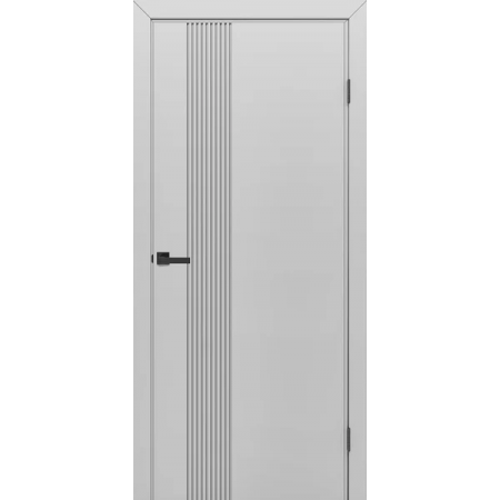 Межкомнатная крашеная дверь KALIFORNIA Серая c магнитным замком RAL 7047