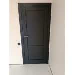 Iekšdurvis RUMBA melna ar slēptām eņģēm un magnētisko slēdzeni