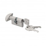 Interior door lock AGB POLARIS PZ 85mm OC magnetic - CHROME