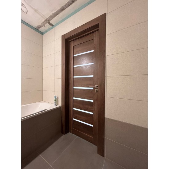 Iekšdurvis ekofinierējums (matēts stikls) Omega Dižozols Iekšdurvis ekofinierējums (matēts stikls) Omega Dižozols