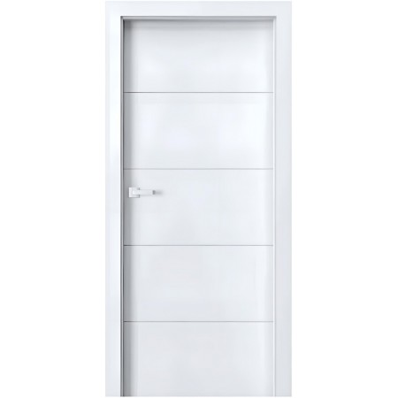 Межкомнатная крашеная дверь HORIZONT Белая c магнитным замком RAL 9016 Межкомнатная крашеная дверь HORIZONT Белая c магнитным замком RAL 9016
