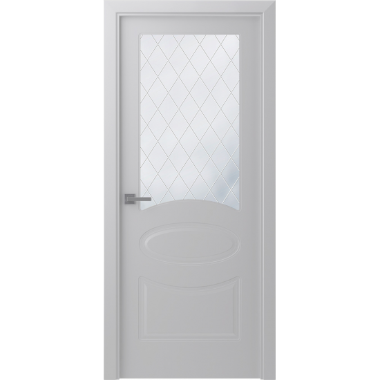 Interior painted door ELINA GLASS with magnetic lock