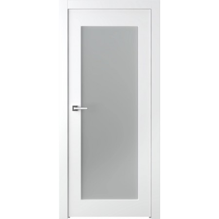 Межкомнатная крашеная дверь КREMONA 1 Закаленное стекло c магнитным замком Межкомнатная крашеная дверь КREMONA 1 Закаленное стекло c магнитным замком