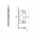 Magnētiskā slēdzene Koblenz WC SPINOFF "PREMIUM" Magnētiskā slēdzene Koblenz WC SPINOFF "PREMIUM"