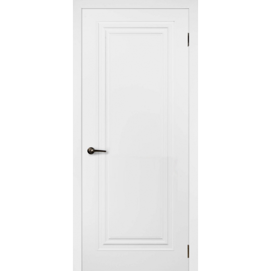 Межкомнатная крашеная дверь KLASIK 101 Белая c магнитным замком