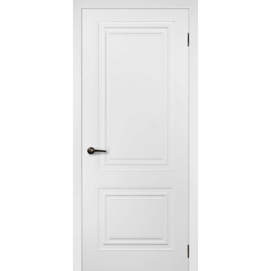 Межкомнатная крашеная дверь KLASIK 202 Белая c магнитным замком