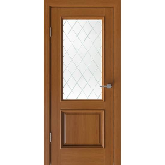 Veneered Interior Door GRAND DO with Glass Gold Oak