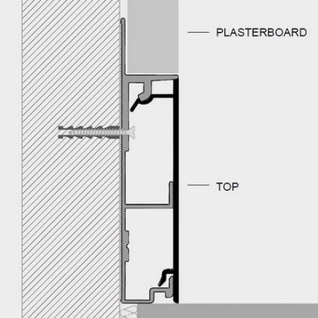 Alumīnija Grīdlīstes FLAT Alumīnija Grīdlīstes FLAT