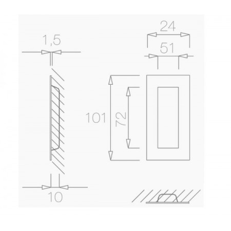 Bīdāmo durvju rokturis Tupai 1696 Q Bīdāmo durvju rokturis Tupai 1696 Q