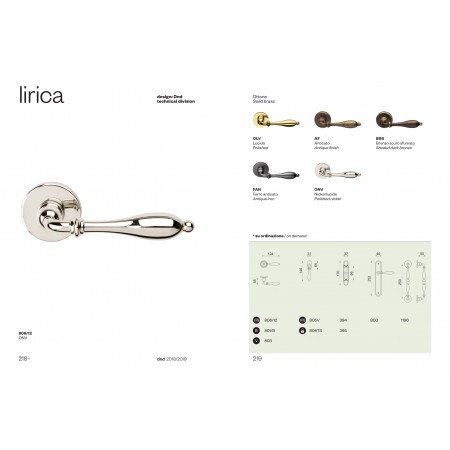 Door handle LIRICA ONV