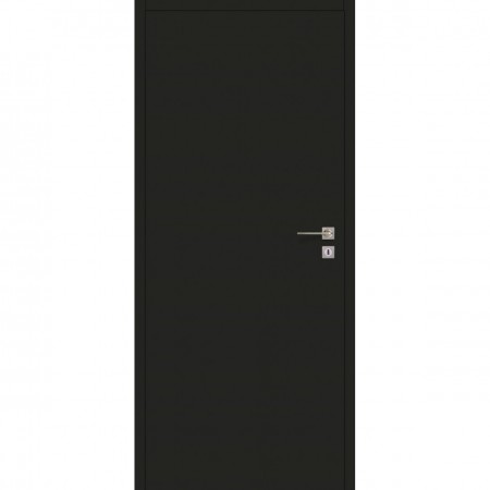 Interior door FULL BLACK with hidden hinges and magnetic lock