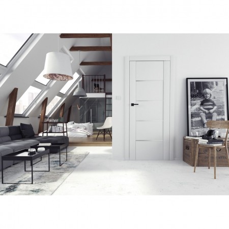 Межкомнатная дверь MOBI 10 белые матовые со скрытыми петлями и магнитным замком Межкомнатная дверь MOBI 10 белые матовые со скрытыми петлями и магнитным замком