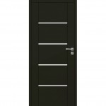 Interior door MOBI 10 black matt with hidden hinges and magnetic lock