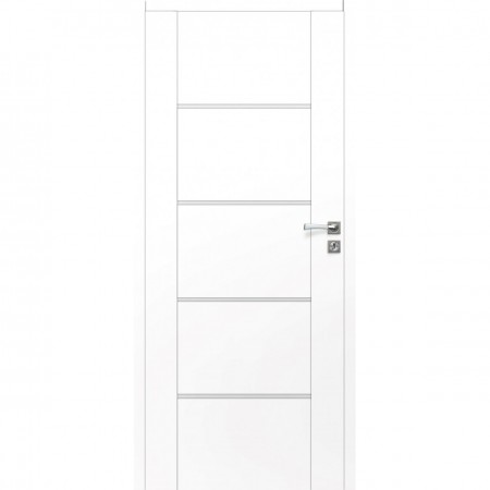 Межкомнатная дверь MOBI 10 белые матовые со скрытыми петлями и магнитным замком